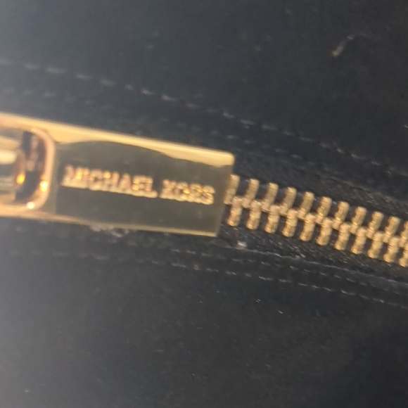 Michael Kors Black Ankle Boots with Gold Zipper - Picture 10 of 17